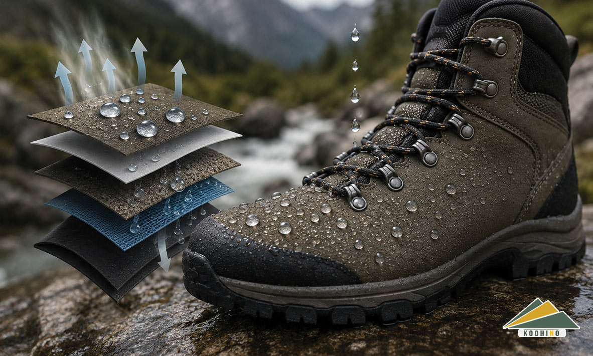 مراقبت از کفش GORE-TEX و بررسی آب‌گریزی DWR