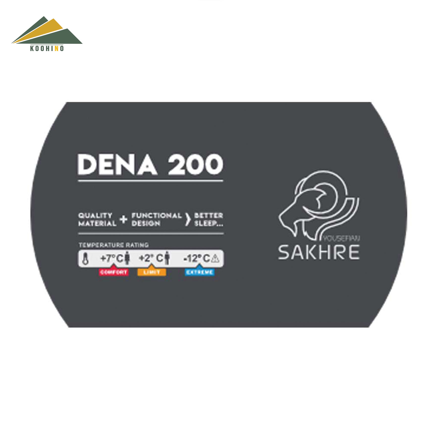 کیسه خواب صخره مدل DENA 200 PRO
