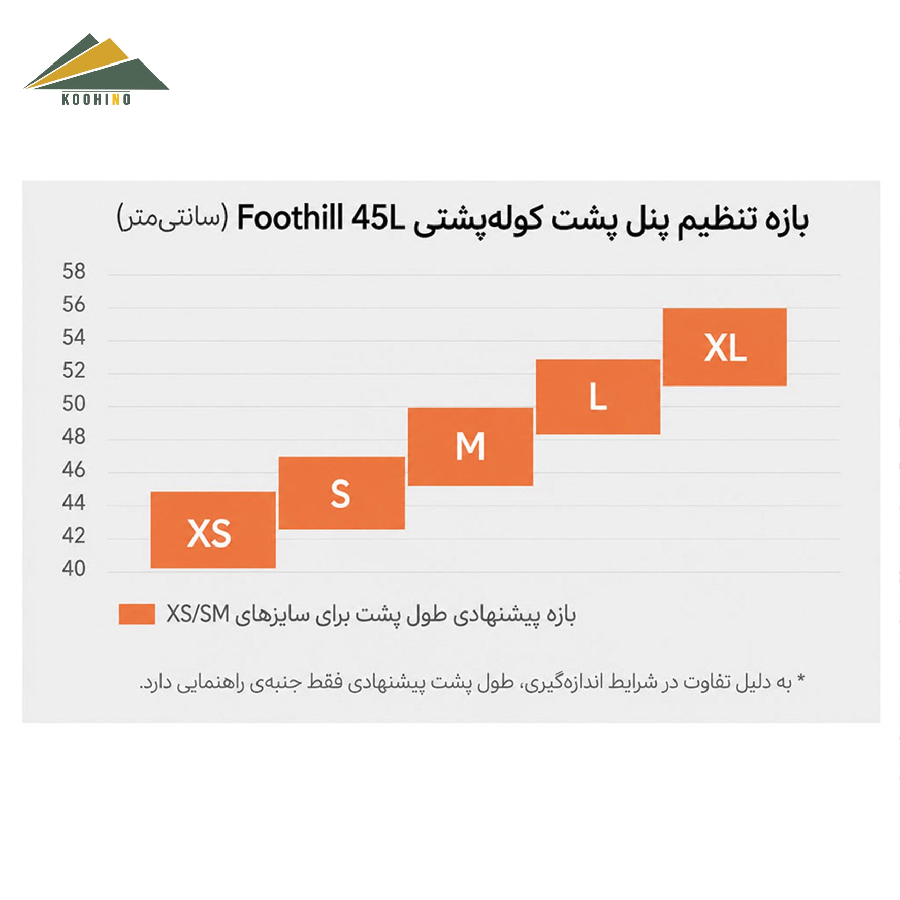 کوله 45 لیتر کایلاس مدل FOOT HILL کد KA2453004 – سایز L